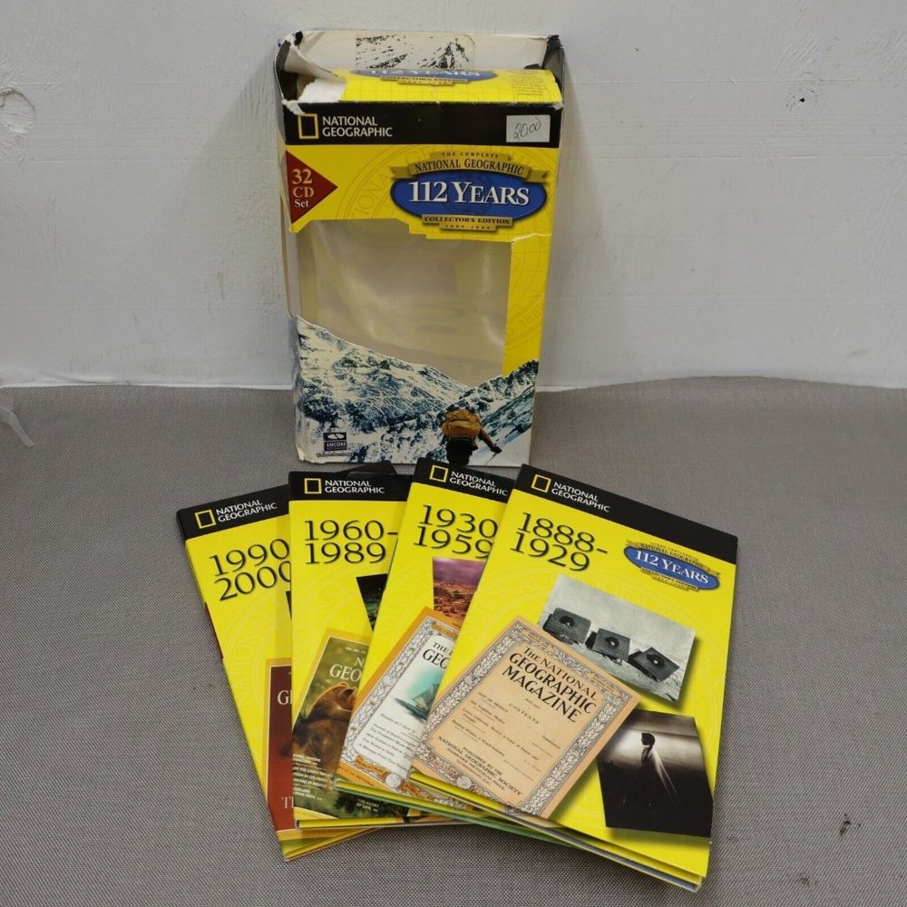 National Geographic 112 Years of Magazines 32 CD Set Missing Some See Photos